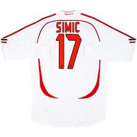 2006-07 AC Milan Player Issue Away L/S Shirt Simic #17 *As New* XL