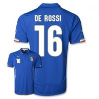 2014-15 Italy World Cup Home Shirt (De Rossi 16)