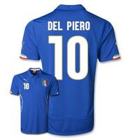 2014-15 Italy World Cup Home Shirt (Del Piero 10)