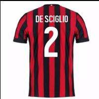 2017-2018 AC Milan Home Shirt (De Sciglio 2)