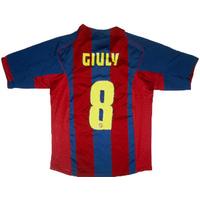 2004 05 barcelona home shirt giuly 8 xl