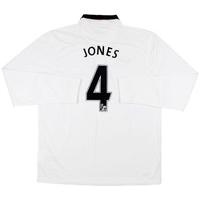 2014-15 Manchester United Away L/S Shirt Jones #4 *w/Tags* XL