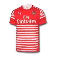 2014-2015 Arsenal Puma Pre-Match Training Shirt (Red-White) - Kids