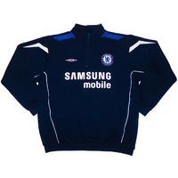 2005-06 Chelsea Umbro 1/2 Zip Training Sweat Top L