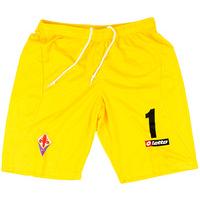 2011-12 Fiorentina Match Issue Yellow GK Shorts #1 (Neto)