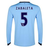 2014-15 Man City Long Sleeve Home Shirt (Zabaleta 5)