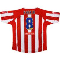 2007-08 Stoke City Match Worn Home Shirt Parkin #8