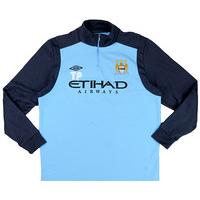 2012 13 manchester city staff worn training fleece top tp xl