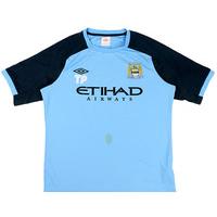 2012-13 Manchester City Staff Worn Training Shirt \'TP\' XL