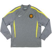 2010-11 Manchester United Player Issue Midlayer Training Top L