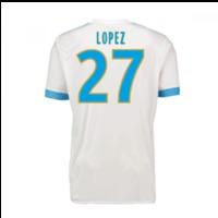 2017-18 Marseille Adidas Home Shirt (Kids) (Lopez 27)