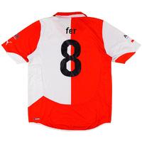 2010-11 Feyenoord Home Shirt Fer #8 L