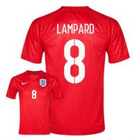 2014-15 England World Cup Away Shirt (Lampard 8) - Kids