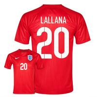 2014-15 England World Cup Away Shirt (Lallana 20) - Kids