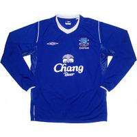 2004-05 Everton Home L/S Shirt XL