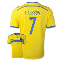 2014-15 Sweden Home Shirt (Larsson 7) - Kids