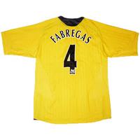 2006-07 Arsenal Away Shirt Fabregas #4 L