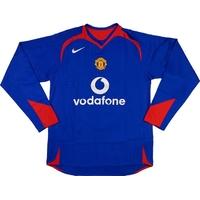 2005-06 Manchester United Away L/S Shirt 3XL