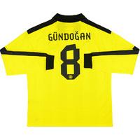 2012-13 Dortmund Winter/Xmas Home L/S Shirt Gündo?an #8 *w/Tags*