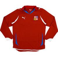 2010-11 Czech Republic Player Issue Home L/S Shirt L