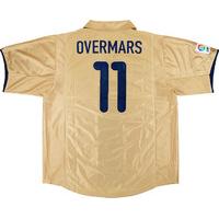 2001 03 barcelona away shirt overmars 11 xxl