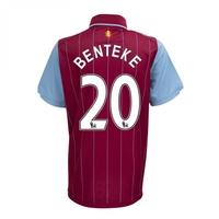 2014-15 Aston Villa Home Shirt (Benteke 20)