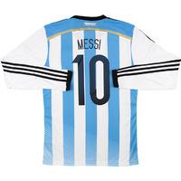 2013-15 Argentina Home L/S Shirt Messi #10 *w/Tags* S