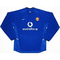 2002-03 Manchester United Third L/S Shirt XXL