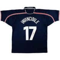 2002-03 Swindon Town Signed Away Shirt Invincible #17 L