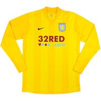 2007 08 aston villa player issue gk shirt as new l