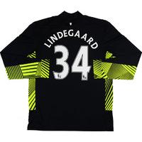 2011 12 manchester united black gk shirt lindegaard 34 l