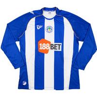 2009-10 Wigan Home L/S Shirt XL