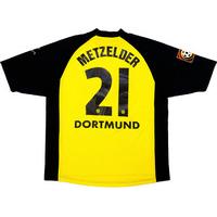 2001-02 Dortmund Home Shirt Metzelder #21 XL