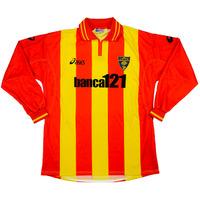 2001 02 lecce home ls shirt as new xxl