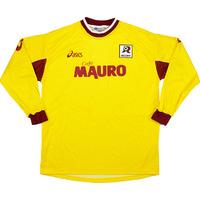 2001 02 reggina gk yellow shirt as new xl