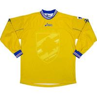 2001 02 sampdoria asics training ls shirt as new xl