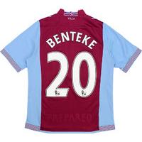 2013-14 Aston Villa Home Shirt Benteke #20 M