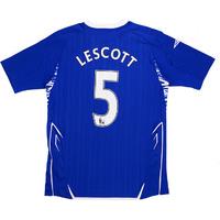 2007-08 Everton Home Shirt Lescott #5 S