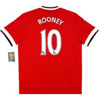 2014 15 manchester united home shirt rooney 10 wtags