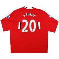 2014-15 Manchester United Home L/S Shirt v.Persie #20 *As New* 3XL