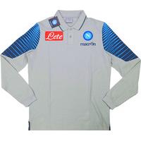 2014-15 Napoli Macron Polo L/S T-shirt *BNIB*