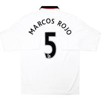 2014-15 Manchester United Away L/S Shirt Marcos Rojo #5 *w/Tags* M.Boys