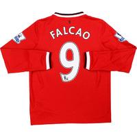 2014-15 Manchester United Home L/S Shirt Falcao #9 *w/Tags* L.Boys