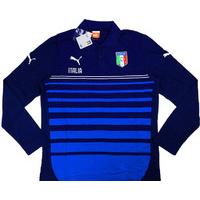 2014-15 Italy Puma Navy Polo L/S T-shirt *BNIB*