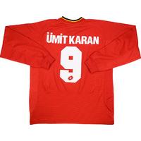 2001-02 Galatasaray Third L/S Shirt Ümit Karan #9 L