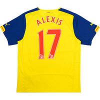 2014 15 arsenal away shirt alexis 17 wtags