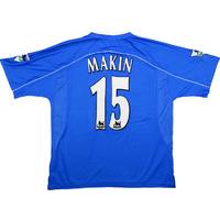 2001-03 Ipswich Match Issue Home \'Signed Shirt Makin #25