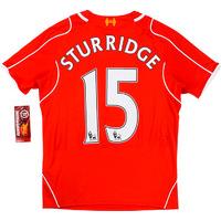 2014 15 liverpool home shirt sturridge 15 wtags mboys