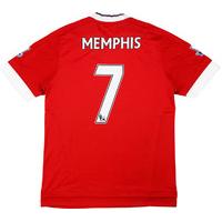 2015 16 manchester united home shirt memphis 7 wtags l