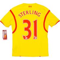 2014 15 liverpool away shirt sterling 31 wtags mboys